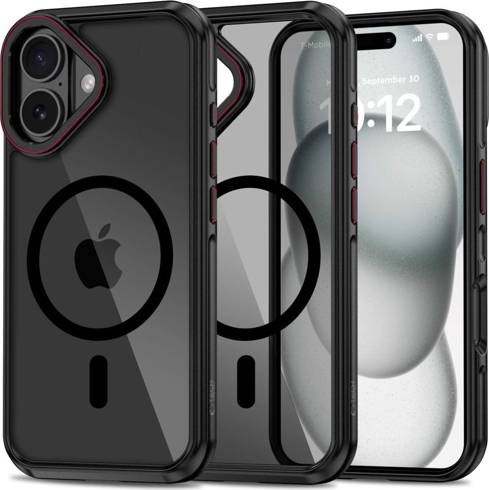 TECH-PROTECT MAGHYBRID MAGSAFE IPHONE 16 BLACK/RED