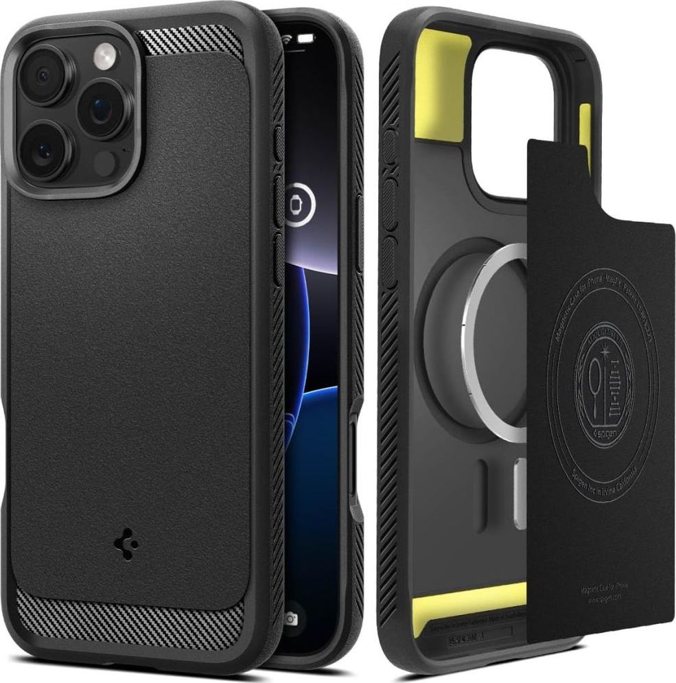 SPIGEN RUGGED ARMOR MAG MAGSAFE IPHONE 16 PRO MATTE BLACK