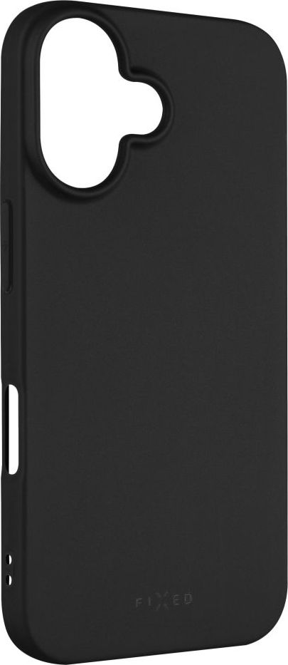 Zadní pogumovaný kryt FIXED Story pro Apple iPhone 16, černý
