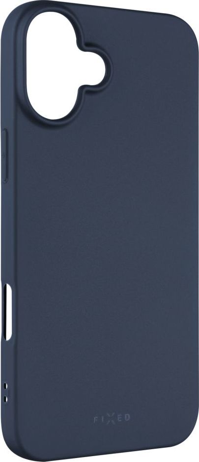 Zadní pogumovaný kryt FIXED Story pro Apple iPhone 16 Plus, modrý