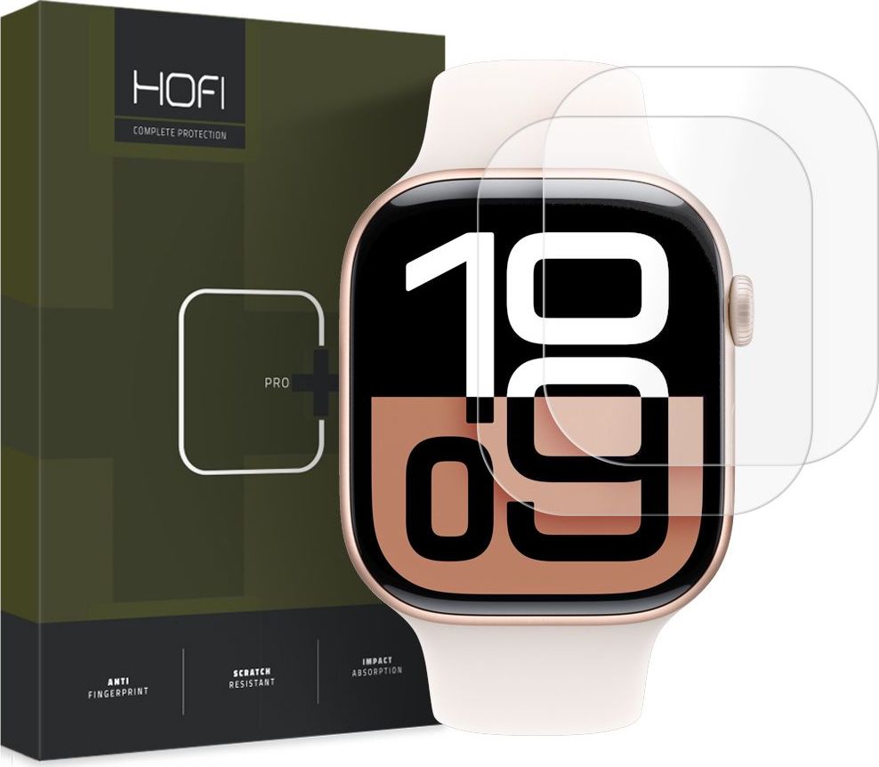 Hydrogelová fólie HOFI HYDROFLEX PRO+ 2-PACK APPLE WATCH 10 (42 MM) CLEAR