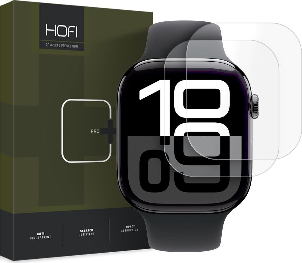 Hydrogelová fólie HOFI HYDROFLEX PRO+ 2-PACK APPLE WATCH 10 (46 MM) CLEAR