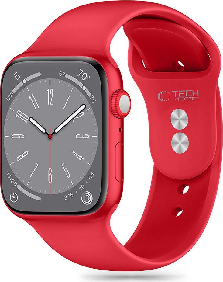 TECH-PROTECT SILICONE APPLE WATCH 6 / 7 / 8 / 9 / 10 / SE / ULTRA 1 / 2 (44 / 45 / 46 / 49 MM) RED