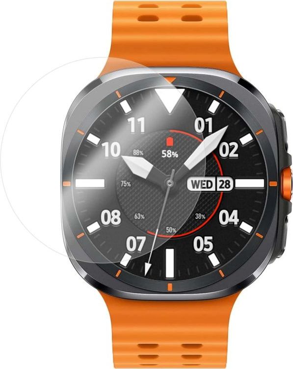 Ochranné tvrzené sklo FIXED pro smartwatch Samsung Galaxy Watch Ultra 47mm (2024/2025), 2 ks v balení, čiré