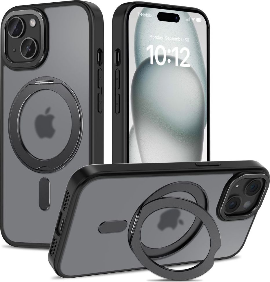 TECH-PROTECT MAGRING MAGSAFE IPHONE 15 MATTE BLACK