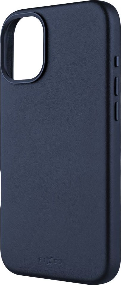 Kožený zadní kryt FIXED MagLeather s podporou MagSafe pro Apple iPhone 16 Plus, modrý
