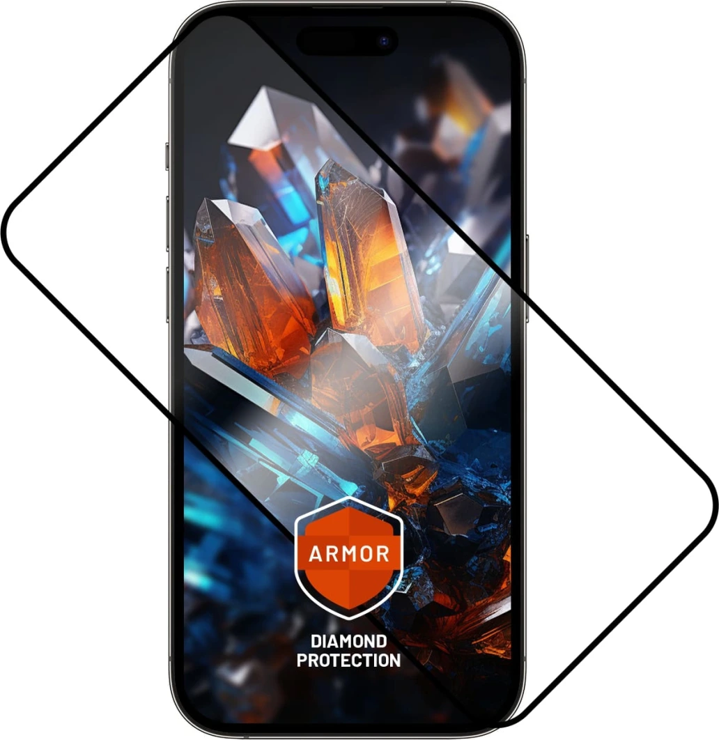 Ultra odolné tvrzené sklo FIXED Armor s Anti-dust aplikátorem a AR vrstvou pro Apple iPhone 16 Pro Max, černé