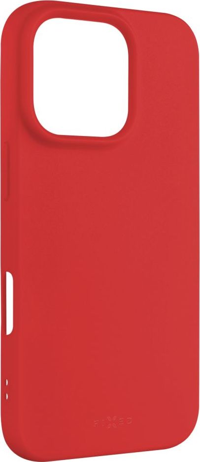Zadní pogumovaný kryt FIXED Story pro Apple iPhone 16 Pro, červený