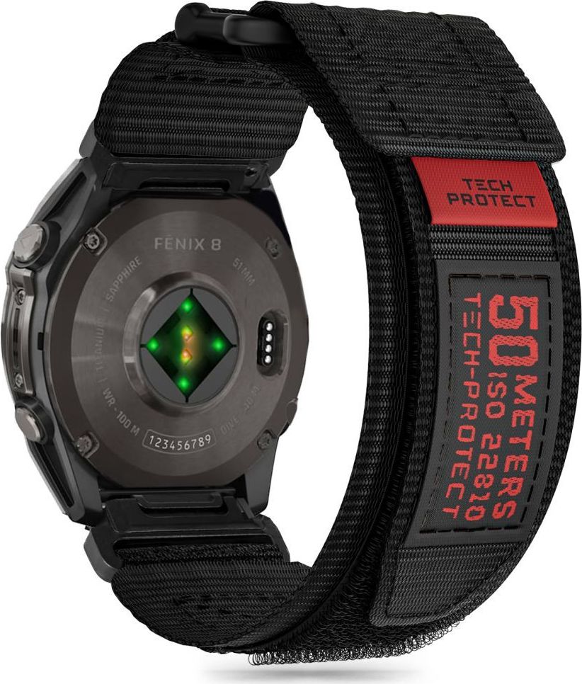 TECH-PROTECT SCOUT PRO GARMIN FENIX 5 / 6 / 6 PRO / 7 / 8 (47 MM) / E BLACK