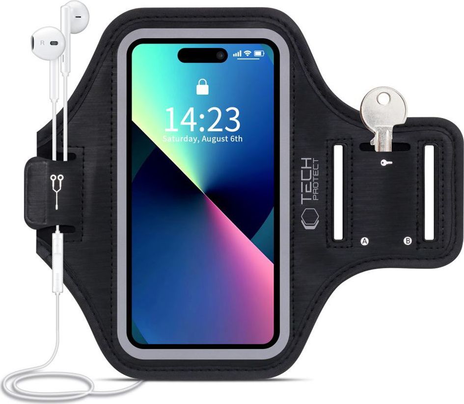 TECH-PROTECT M4 UNIVERSAL SPORT ARMBAND BLACK