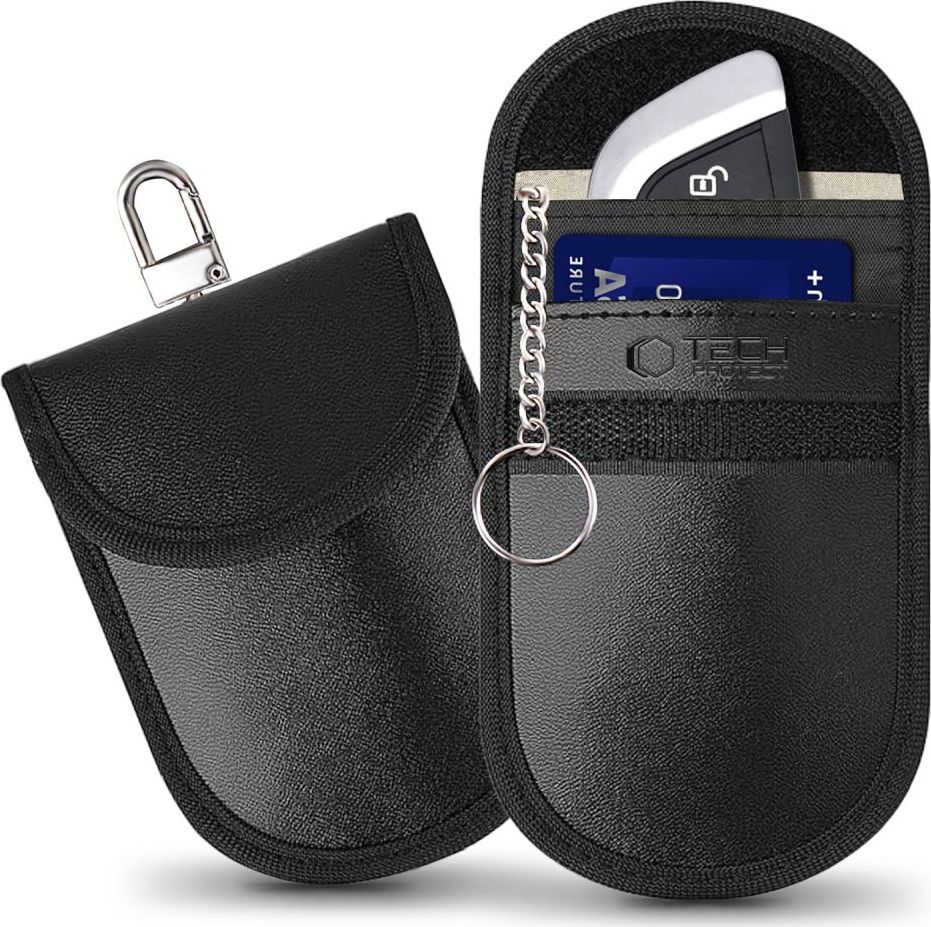 Faradayova klec TECH-PROTECT KLR100 POUCH KEYLESS RFID SIGNAL BLOCKER CASE BLACK
