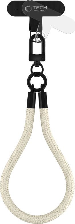 Šňůrka / Popruh na telefon TECH-PROTECT C3S ROPE WRIST STRAP TAUPE/BLACK