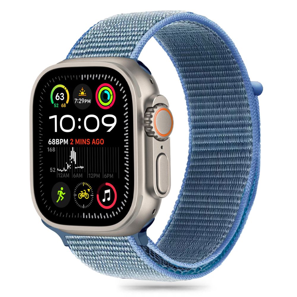 TECH-PROTECT ŘEMÍNEK NYLON APPLE WATCH 6 / 7 / 8 / 9 / 10 / SE (40 / 41 / 42 MM) BABY BLUE