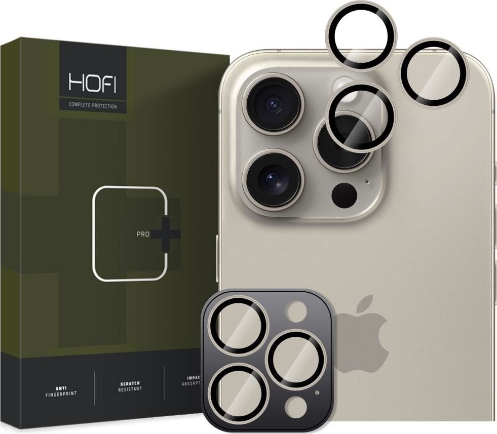 Ochrana čočky fotoaparátu HOFI CAMRING PRO+ IPHONE 16 PRO / 16 PRO MAX NATURAL TITANIUM