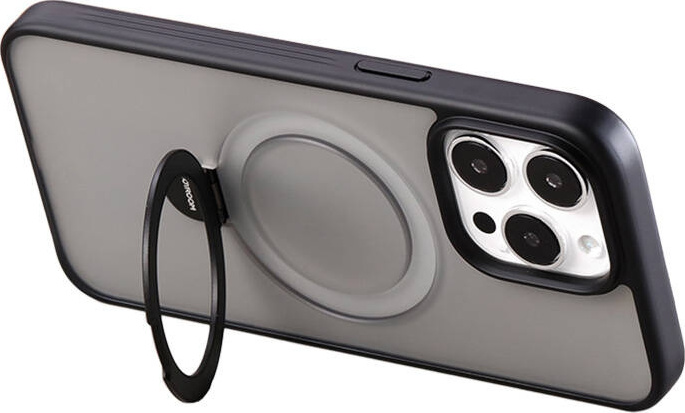 Joyroom JR-BP004 Magnetické ochranné pouzdro s držákem pro iPhone 15 (černé)