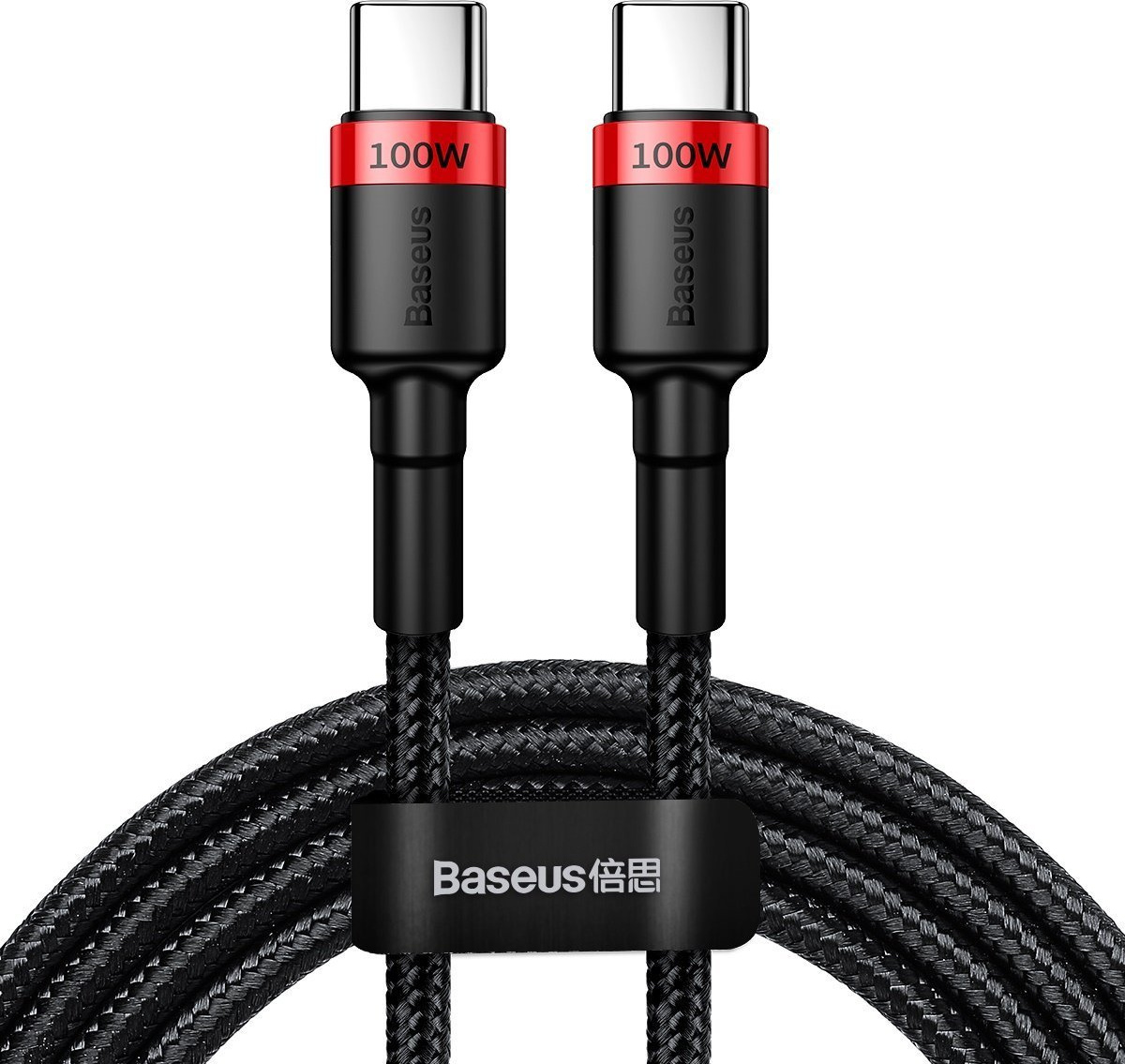 Baseus Cafule PD2.0 100W bleskové nabíjení USB pro kabel typu C (20V 5A)2m - červený černý