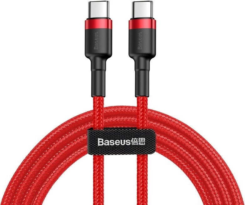 Baseus Cafule PD2.0 60W bleskové nabíjení USB pro kabel typu C (20V 3A) 2m Red