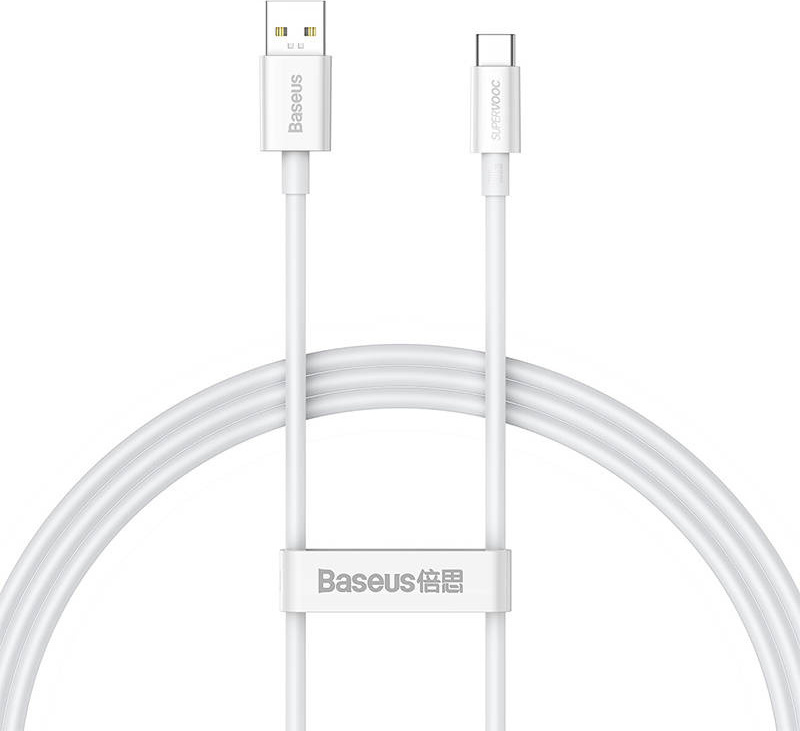 Kabel Baseus Superior Series USB-C, 65W, PD, 1 m (bílý)