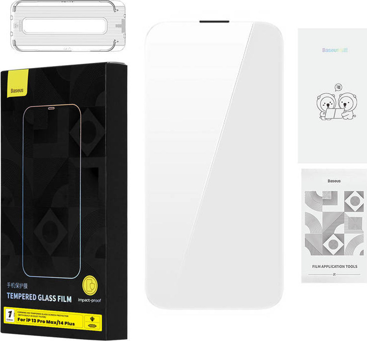 Tvrzené sklo Baseus 0,4 mm Iphone 13 Pro Max/14 Plus + čisticí sada