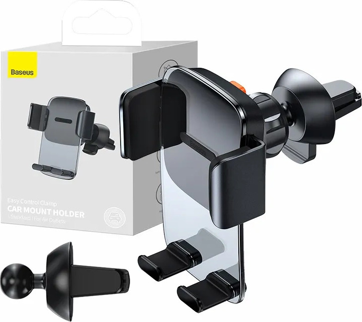 Baseus Easy Control Clamp držák do auta pro mřížku (černý)