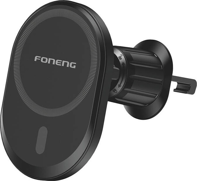Držák na mřížku do auta Foneng CP105 s 15W indukčním nabíjením (černý)