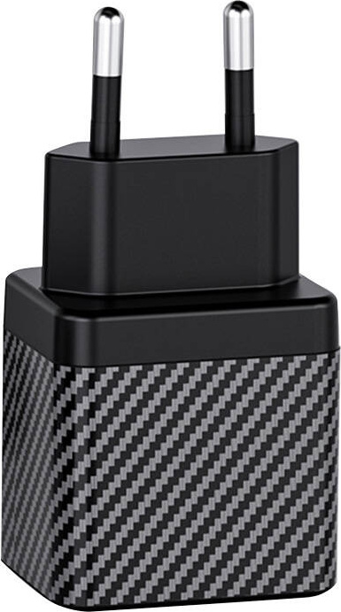 INVZI GaN 2x USB-C, 45W, síťová nabíječka EU (černá)