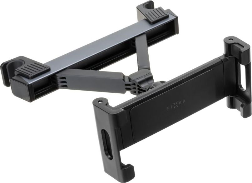 Univerzální držák pro tablety FIXED Passenger Max s uchycením do opěrky hlavy a posuvným ramenem, space gray