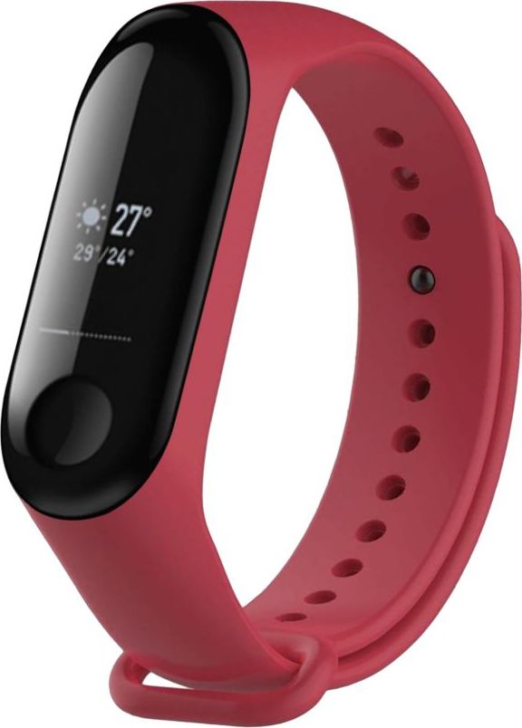 Silikonový řemínek FIXED Silicone Strap pro Xiaomi Mi Band 3/4, růžový