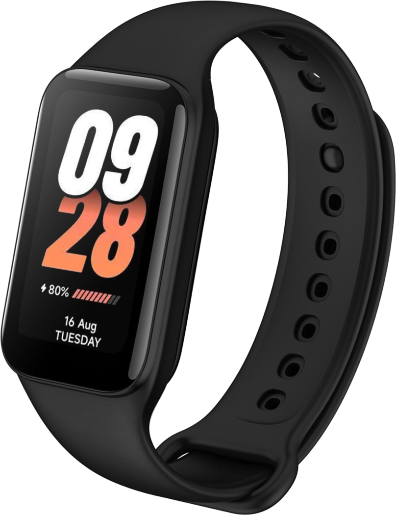 Silikonový řemínek FIXED Silicone Strap pro Xiaomi Smart Band 8 Active/9 Active, černý