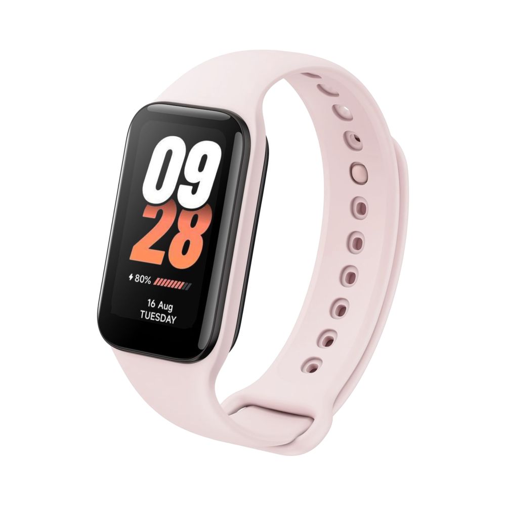 Silikonový řemínek FIXED Silicone Strap pro Xiaomi Smart Band 8 Active/9 Active, růžový