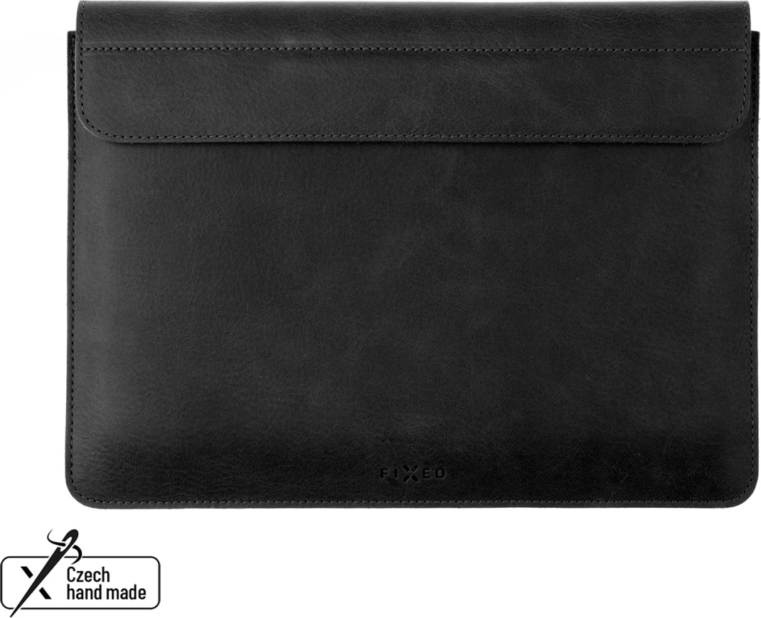 Levně Kožené pouzdro FIXED Oxford pro Apple MacBook Pro 14" (2021/2023/2024), černé