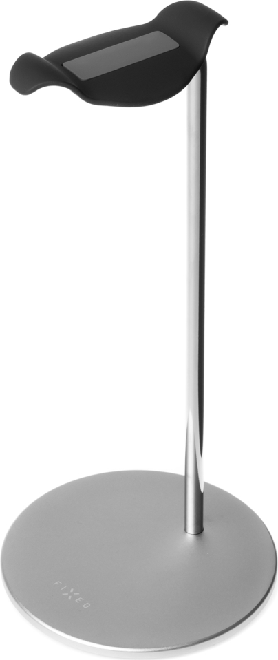 Hliníkový stojánek FIXED Frame Headphones na stůl pro náhlavní sluchátka, stříbrné