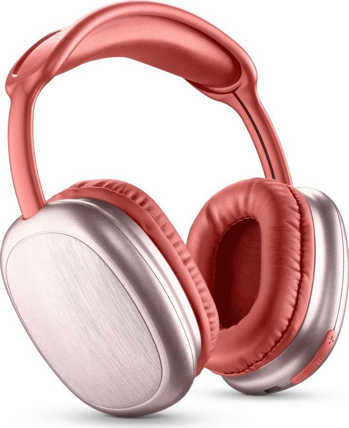 Bluetooth sluchátka MUSIC SOUND MAXI2 s hlavovým mostem a mikrofonem, červená