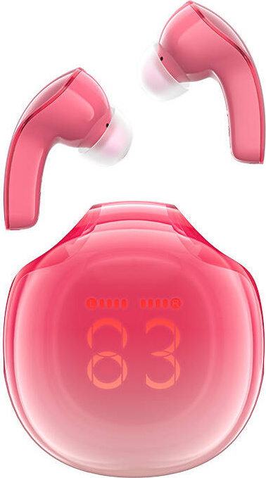Sluchátka TWS Acefast T9, Bluetooth 5.3, IPX4 (pomelo červená)