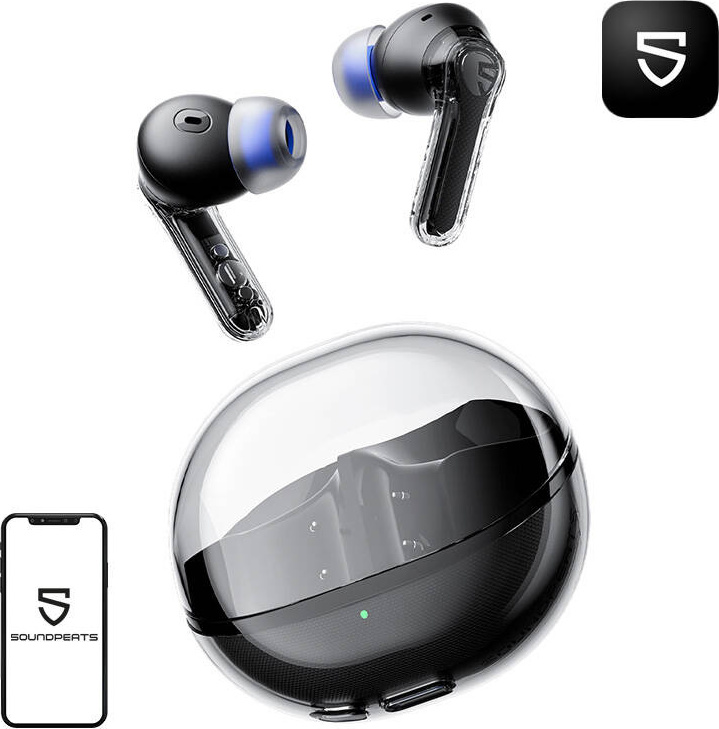 Sluchátka Soundpeats Clear (černá)