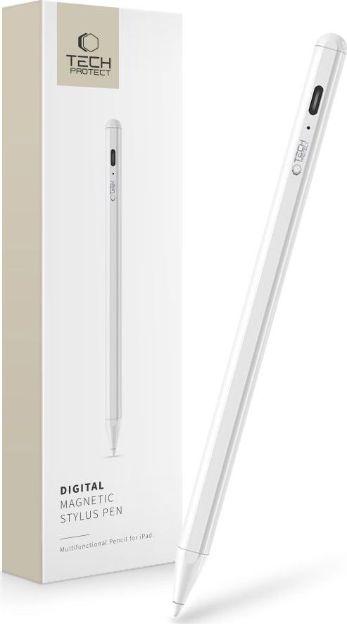 Tech-Protect Dotykové pero digital magnetic stylus pen iPad - white