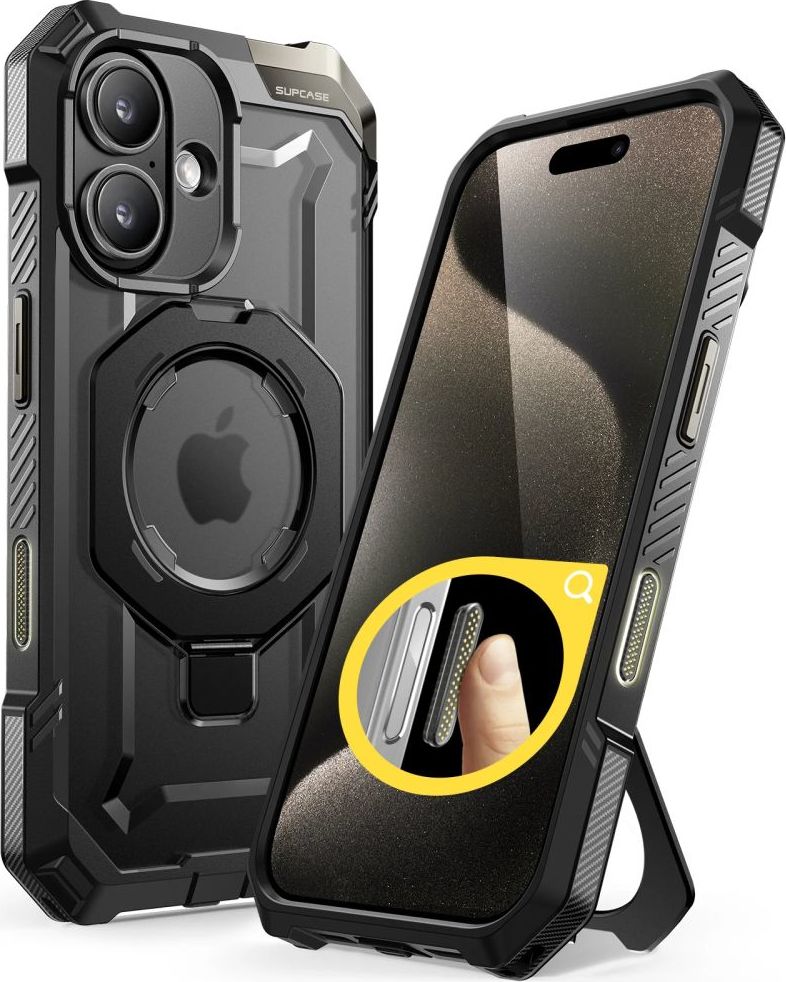 SUPCASE UB GRIP MAG MAGSAFE IPHONE 16 BLACK