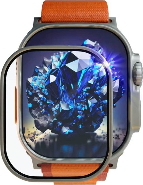 Safírová ochrana displeje pro Apple Watch Ultra s ocelovým rámečkem