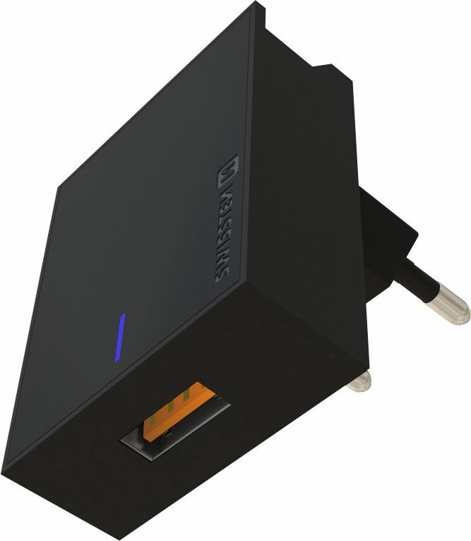 SWISSTEN SÍŤOVÝ ADAPTÉR SUPER CHARGE 22,5W ČERNÝ