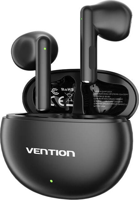 Bezdrátová sluchátka, Vention, NBKB0, Earbuds Elf E06 (černá)