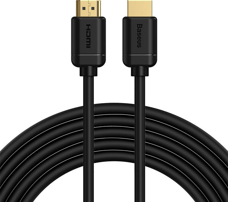Baseus 2x kabel HDMI 2.0 4K 60Hz, 3D, HDR, 18Gbps, 5m - černý