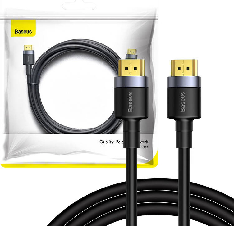 Baseus Cafule HDMI / HDMI 2.0 4K 60 Hz 3D 18 Gbps cable 3 m - black