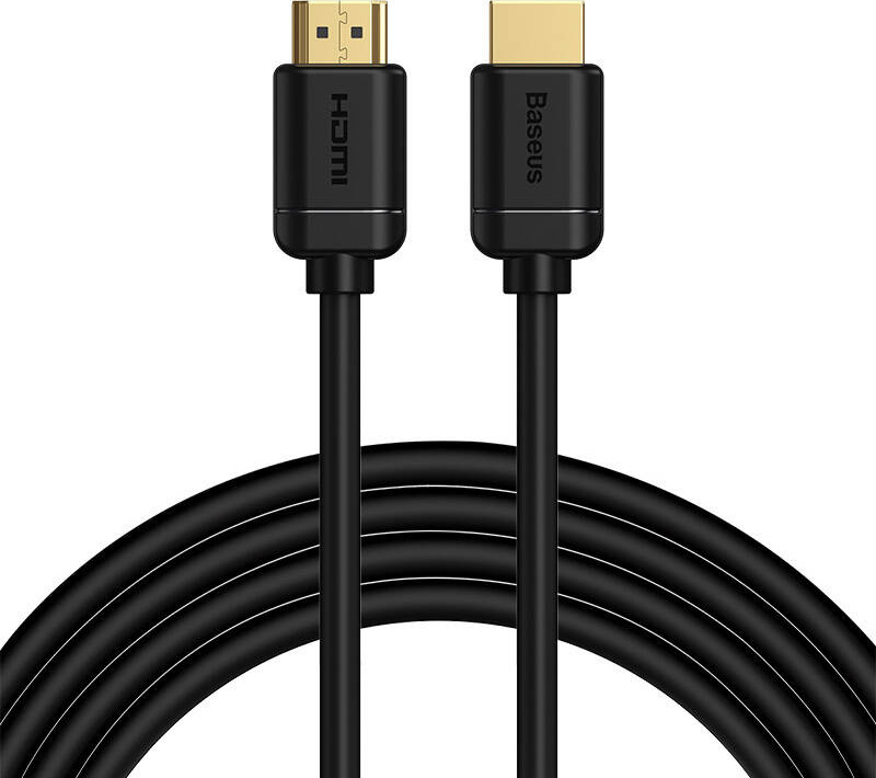 Baseus Cable HDMI 2.0 4K 60 Hz 3D HDR 18 Gbps 3 m black (CAKGQ-C01)