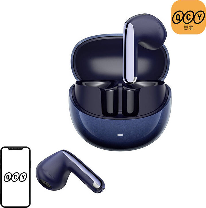 Sluchátka TWS QCY AilyBuds Pro+ HT10 Pro, ANC (modrá)
