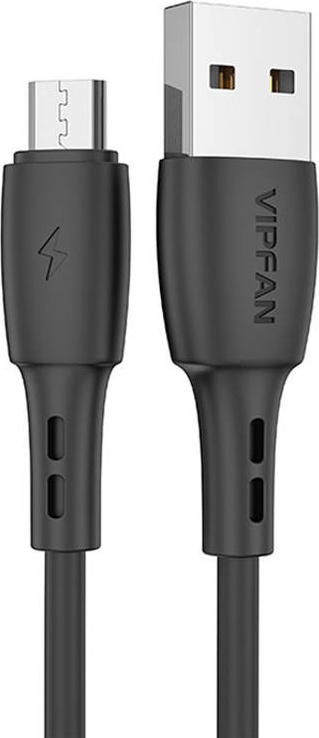 Kabel USB-Micro USB VFAN Racing X05, 3A, 1m (černý)