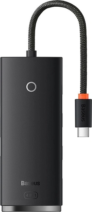 Rozbočovač řady Baseus Lite 4v1 USB-C na 4x USB 3.0 + USB-C, 25 cm (černý)