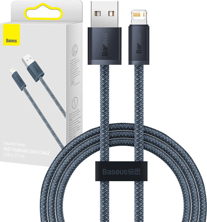 Baseus Dynamic Series Fast Charging Datový Kabel USB-A - Lightning 2.4A 1m Slate Gray