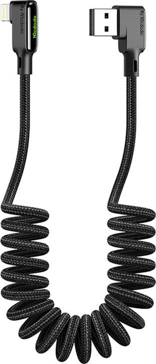 Kabel USB-Lightning, Mcdodo CA-7300, úhlový, 1,8 m (černý)