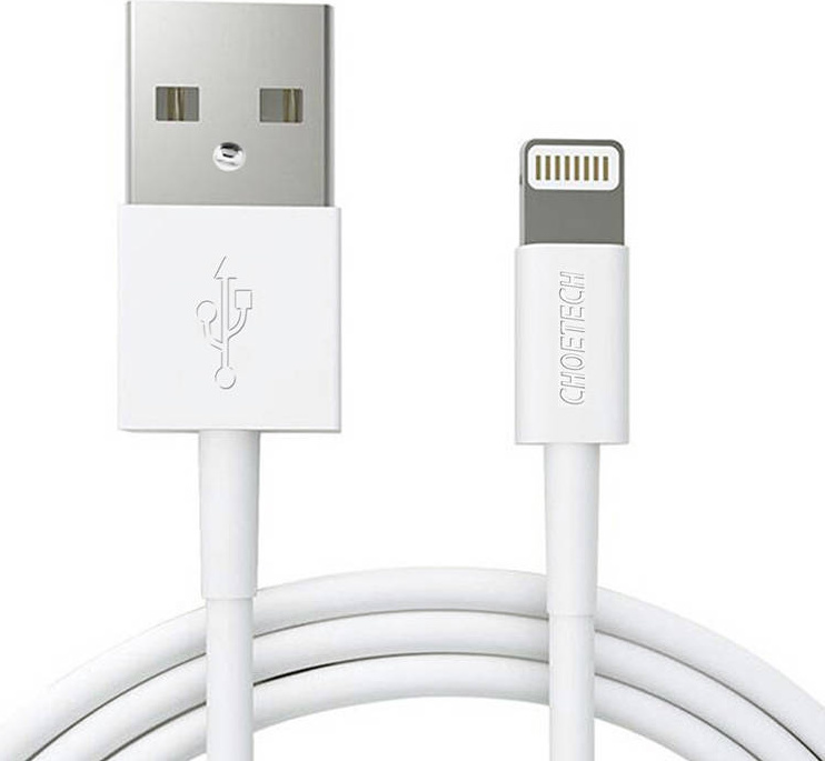 USB to Lightning kabel Choetech IP0026, MFi, 1,2 m (bílý)