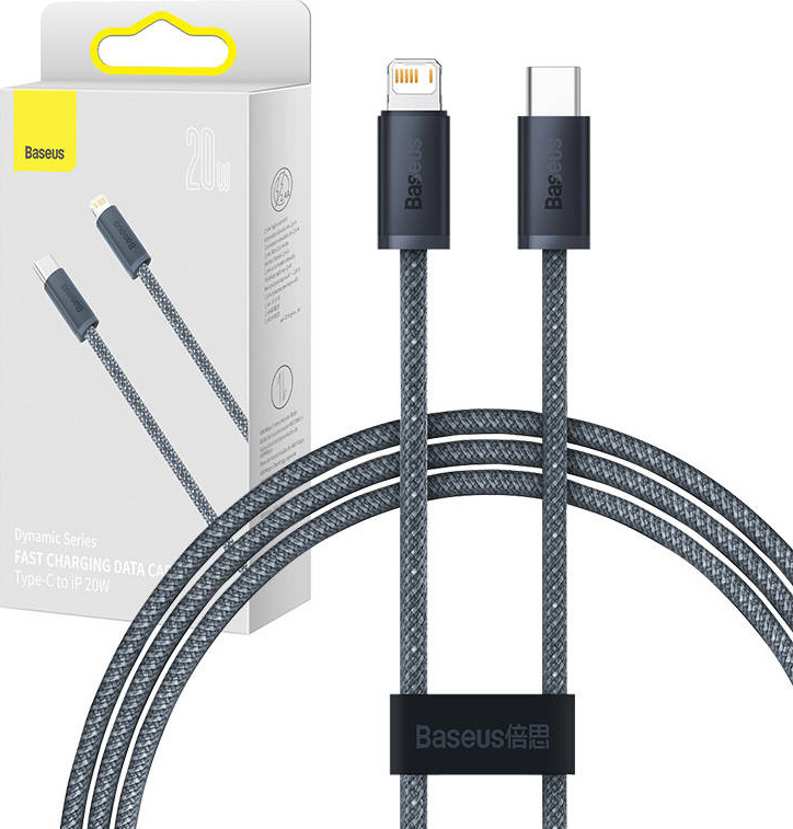 Baseus Dynamic Series Fast Charging Datový Kabel USB-C - Lightning 20W 1m Slate Gray